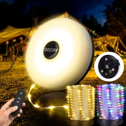 OGERY Camping String Lights 32.8FT
